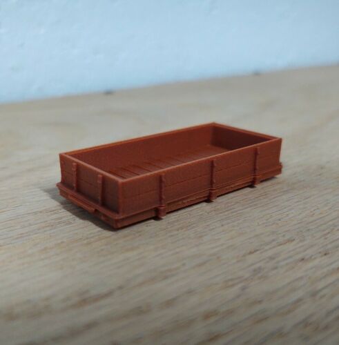 Hon30 Scale 14 Ft Low Gondola Kit. No Trucks/couplers. Oxide Red 3d Print. New!