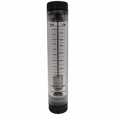 Prm 2-20 Gpm Rotameter Viton Seals 1” Fnpt Connect Water Flow Meter